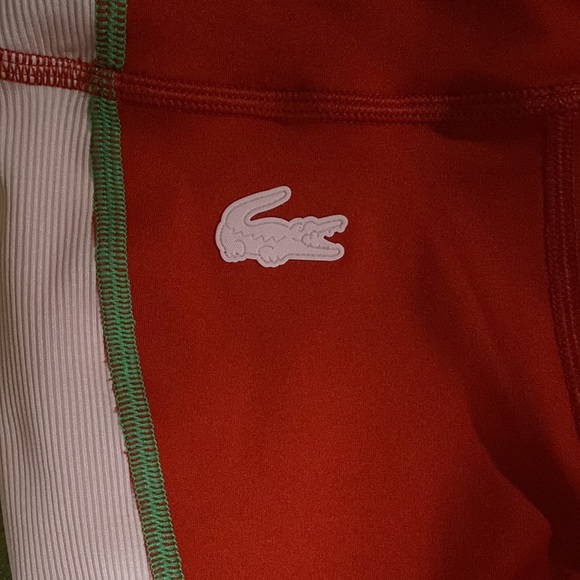 💥HOST PICK💥 NWT LACOSTE SPORT COLOUR-BLOCK SPORT LEGGING RED, PINK, GREEN - Picture 3 of 12
